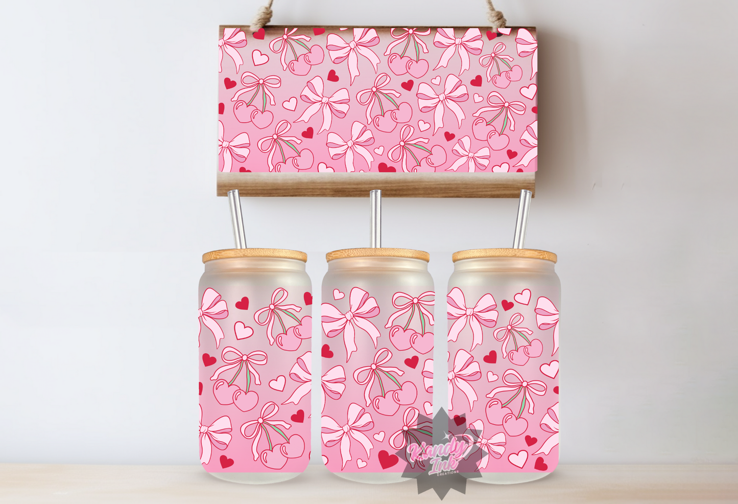 Bows and Cherries - 16oz