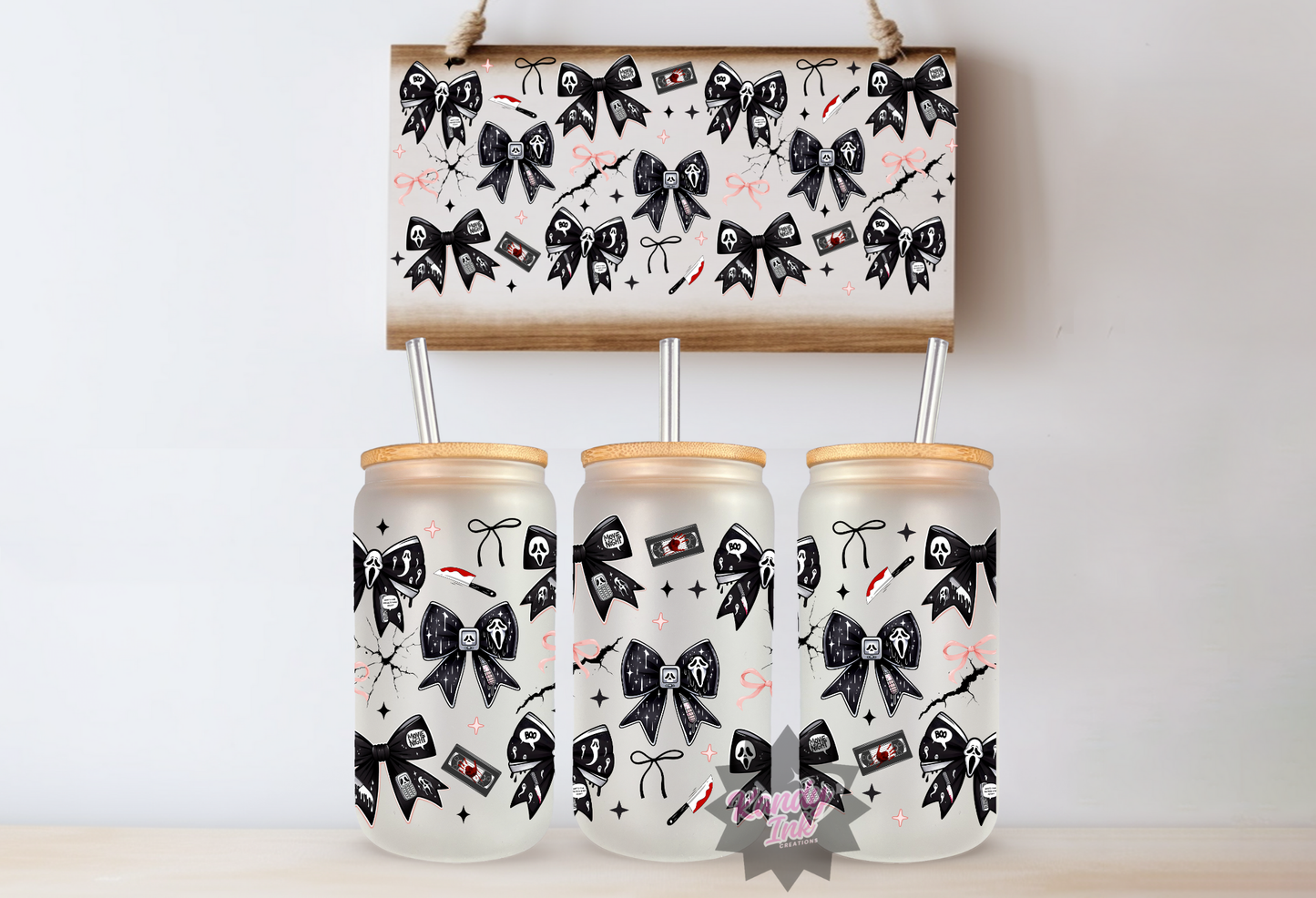 16oz Frosted Libbey Halloween #2