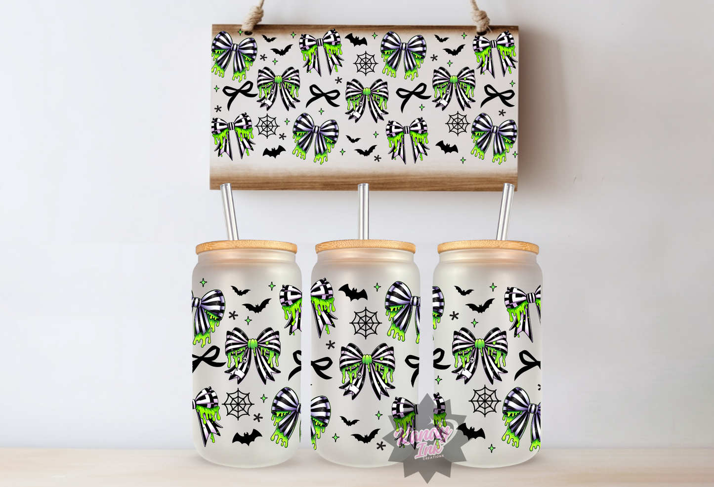 16oz Frosted Libbey Halloween #4