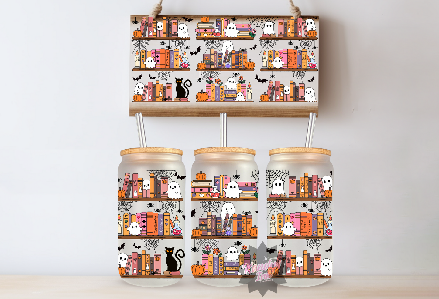 16oz Frosted Libbey Halloween #11