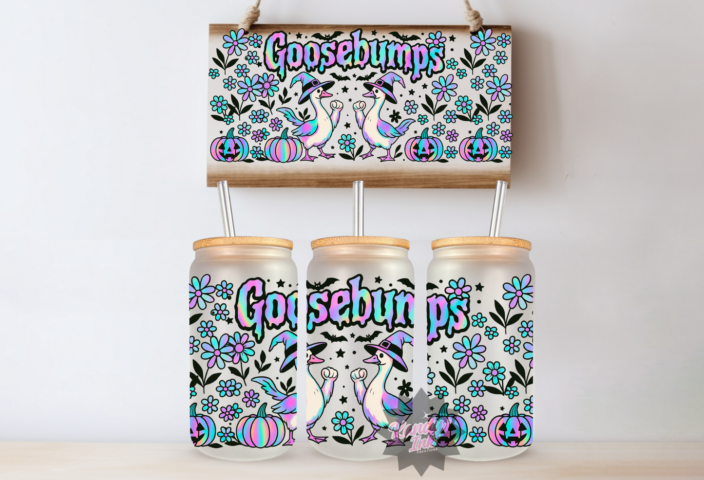 16oz Frosted Libbey Halloween #8