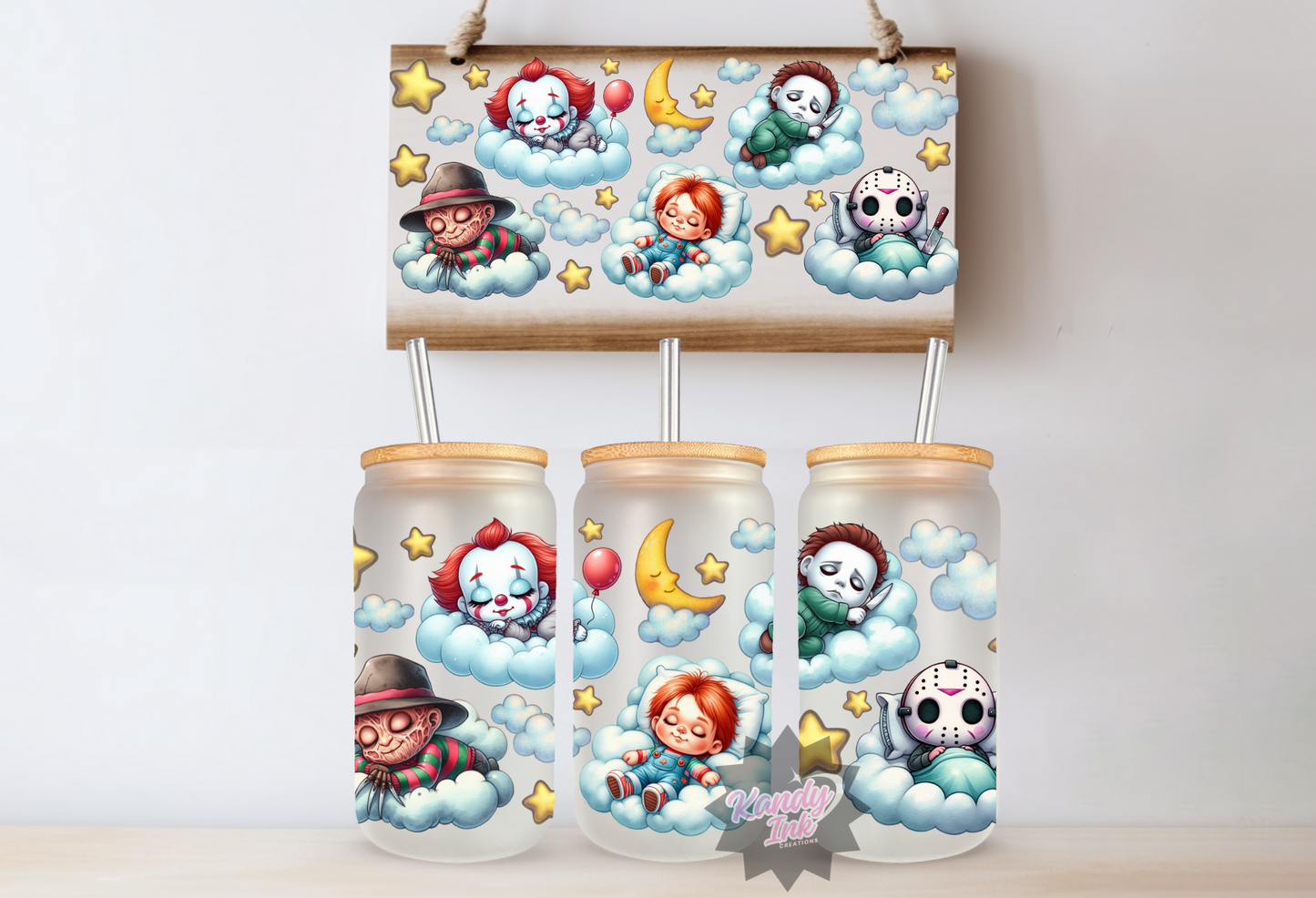 16oz Frosted Libbey Halloween #13